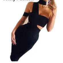 Модный предзаказ летний черный соблазнительный купальник с застежкой до шеи женское Бандажное платье+ костюм