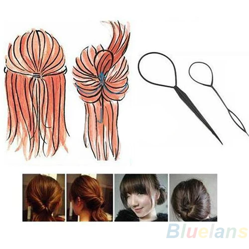 Hot2pcs Womens Girls Topsy Tail font b Hair b font Braided font b Tool b font