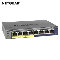 Netgear GS108PE Gigabit Ethernet (10/100/1000) Bidireccional completo (полный дуплекс) энергия sobre Ethernet (PoE)