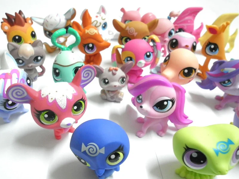 Lot 10 Pcs Littlest Pet Shop LPS Animasl Loose Figures Collection Toy 