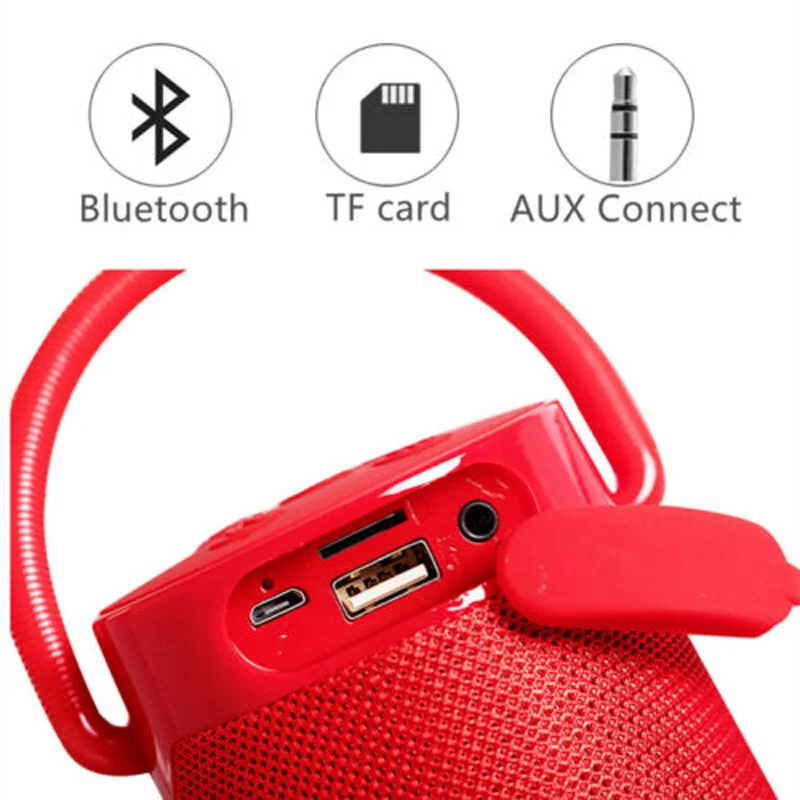 30W high power TG138 outdoor waterproof portable stereo wireless Bluetooth speaker car subwoofer support FM radio TF card AUX