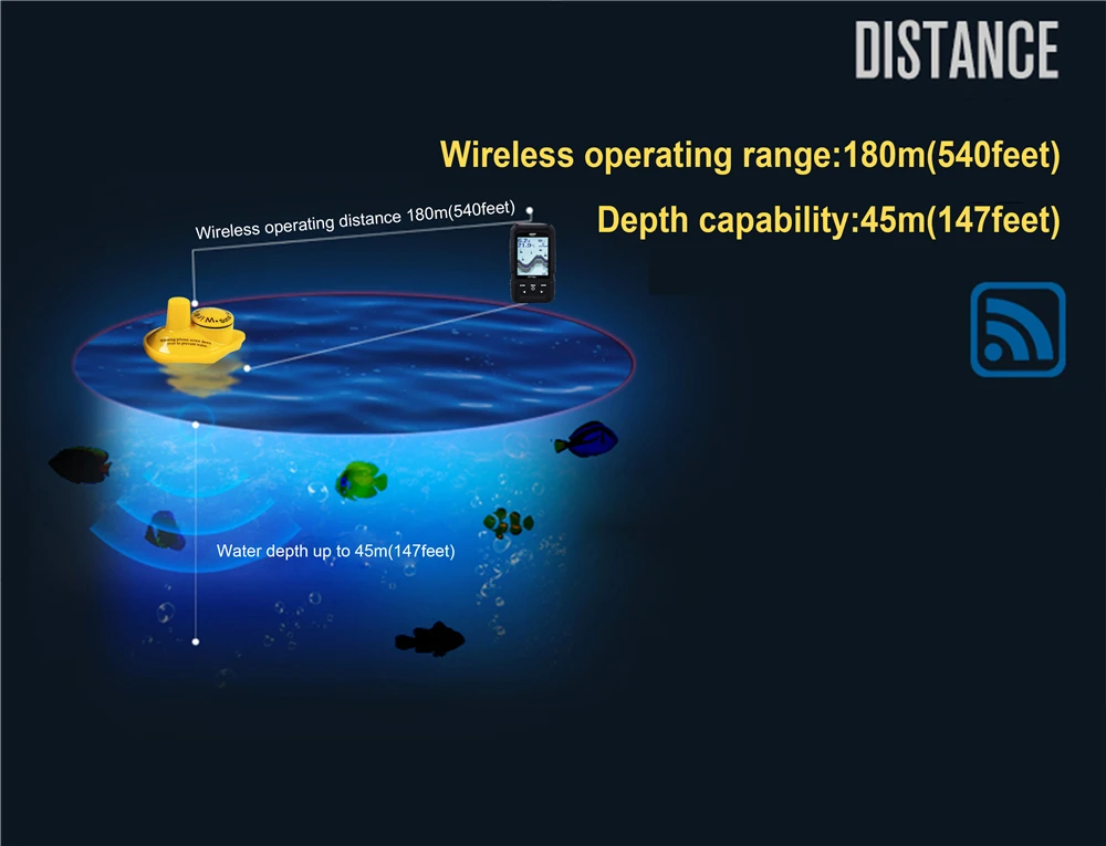 High Quality wireless sonar fish finder