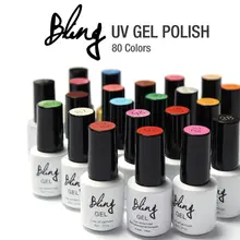 Nail Gel Polish Long-lasting top base coat Soak-off uv gel varnish LED 6ml 80 Colors Nail lacquer glue primer colorful ink
