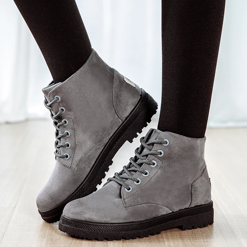 

35--44 Fashion fur Snow Winter Boots Women Boots high heels 2017 Women Ankle Boots Winter Shoes Warm Snow