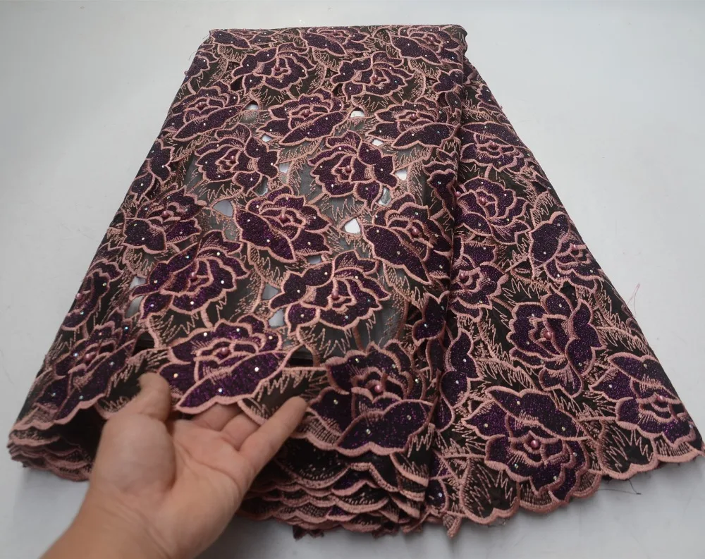 Nigerian Lace Latest African Lace 2019 Bridal Lace Fabric Hand Cut