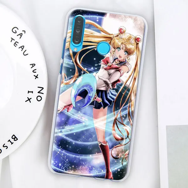 Девушка Сейлор Мун чехол для телефона аниме coque для huawei P30 Pro P10 P20 P30 Lite P8 P9 Lite P Smart Plus чехол - Цвет: 004