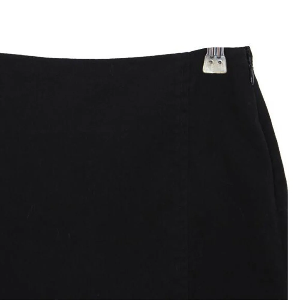 Сексуальная Женская Асимметричная юбка с высокой талией, Готическая панк танцевальная клубная одежда, короткая мини облегающая юбка черного цвета, 200-873