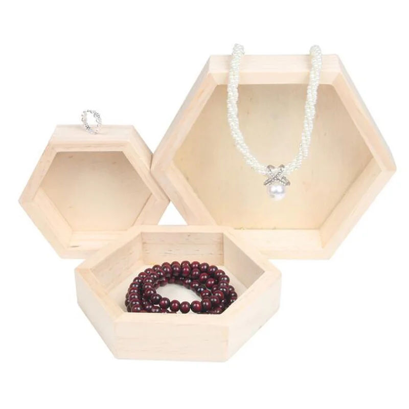 

Hot Sale Wood Jewelry Display Support 3 Kinds Of Size Plate Necklace Earrings Ring Jewelry Storages Box Wooden Boutique Trays