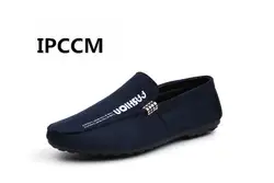 IPCCM бренд 2018 г. весенние и осенние новые удобные Повседневная дышащая обувь Для мужчин корейский Молодежные тенденции моды замша Горох