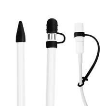 Для Apple Pencil cap Holder Nib Sleeve Case мягкий силиконовый защитный чехол с защитой от потери Соединительный ремешок для iPad Pro Pencil
