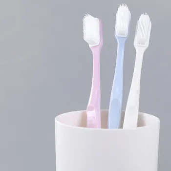 

3pcs/pack nanometer toothbrush portable soft bristle teethbrush Eco Friendly brush oral cleaning care tools household supplies