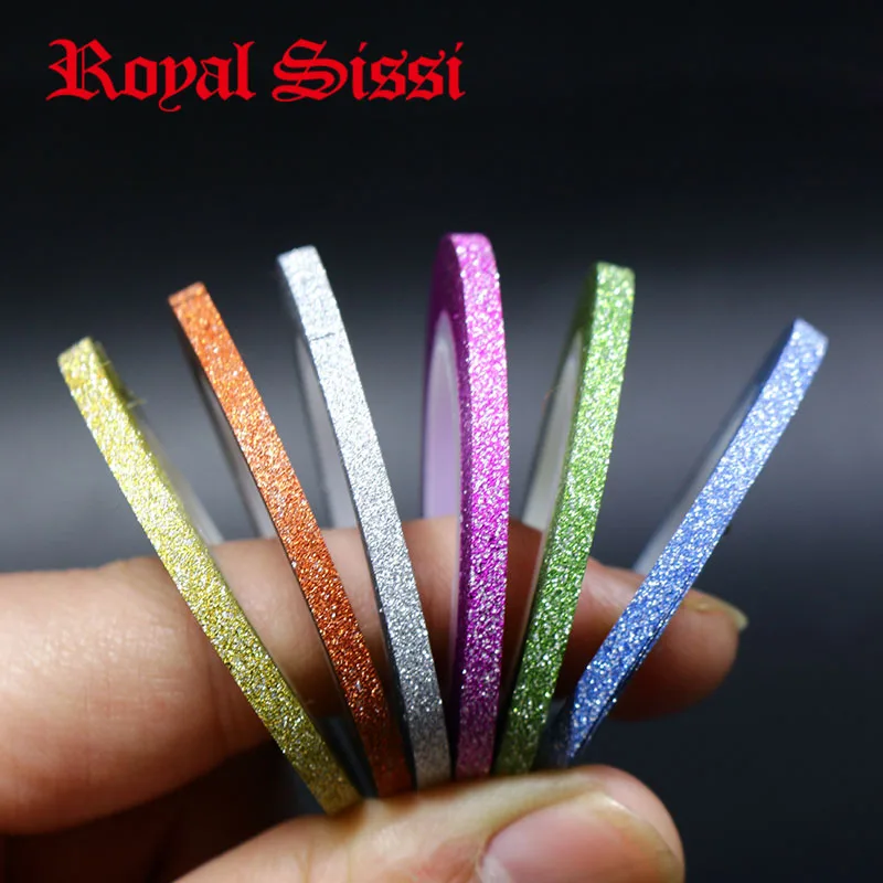 

Hottest 6colors/set 3mm Frosted Metallic Glittering Tape Tinsel Chenile For nymph Bugs Larve Midge Body tying fly tying Material