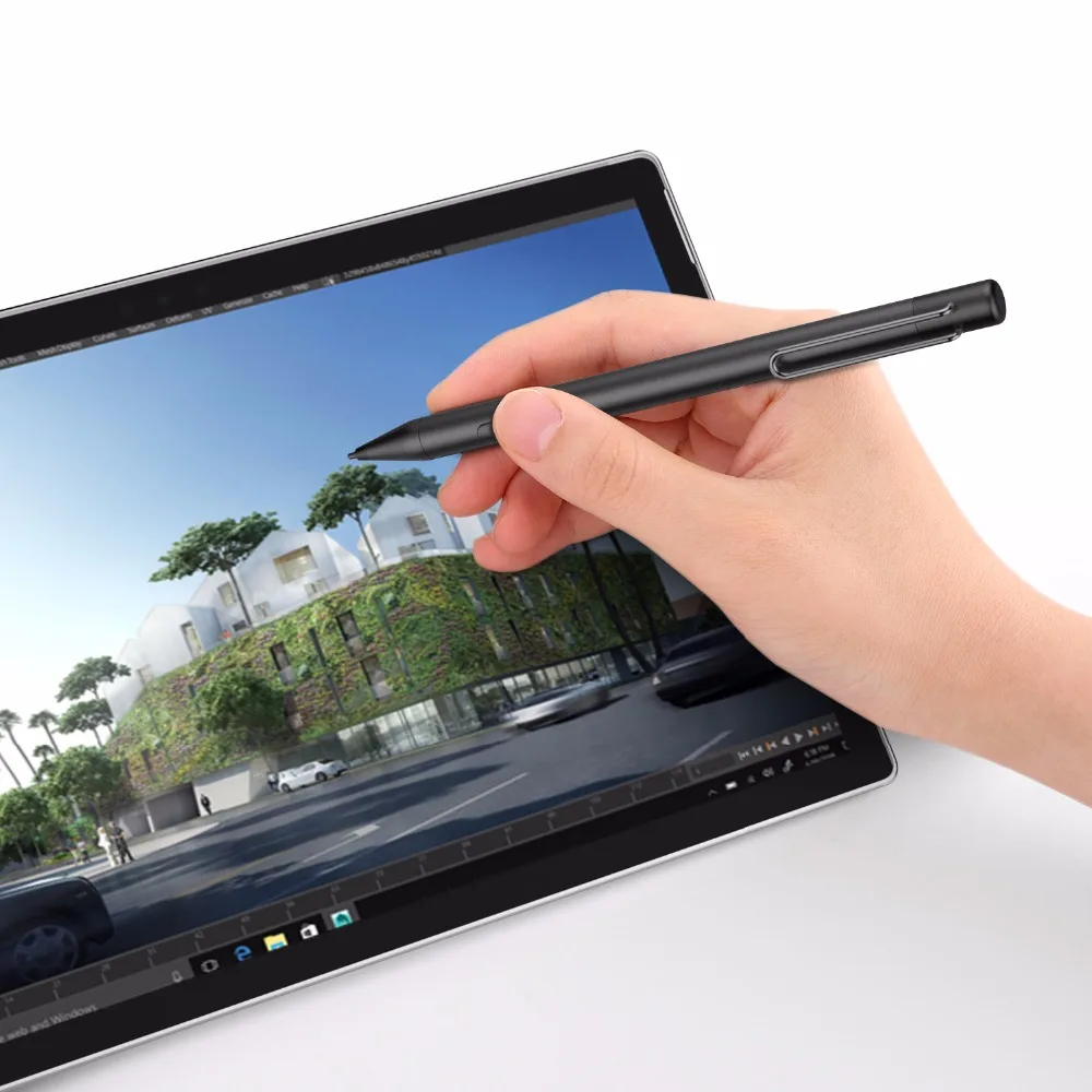 Универсальный Активный стилус, высокоточная Чувствительная емкостная ручка, металлический стилус для сенсорных планшетов Surface Pro/Book/GO