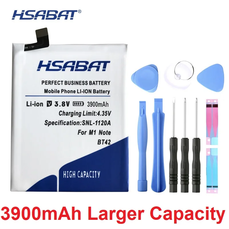 

HSABAT 3900mAh BT42 New Replacement Battery For Meizu Meizy M1 Note Li-ion Polymer Powerful Batteries + Tracking number
