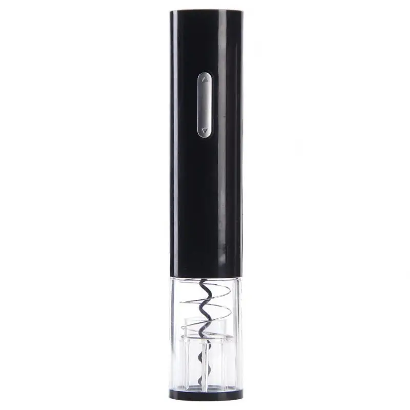 Портативный Электрический штопор для вина автоматическая открывашка набор фольга резак электрическая открывалка для вина - Цвет: Черный
