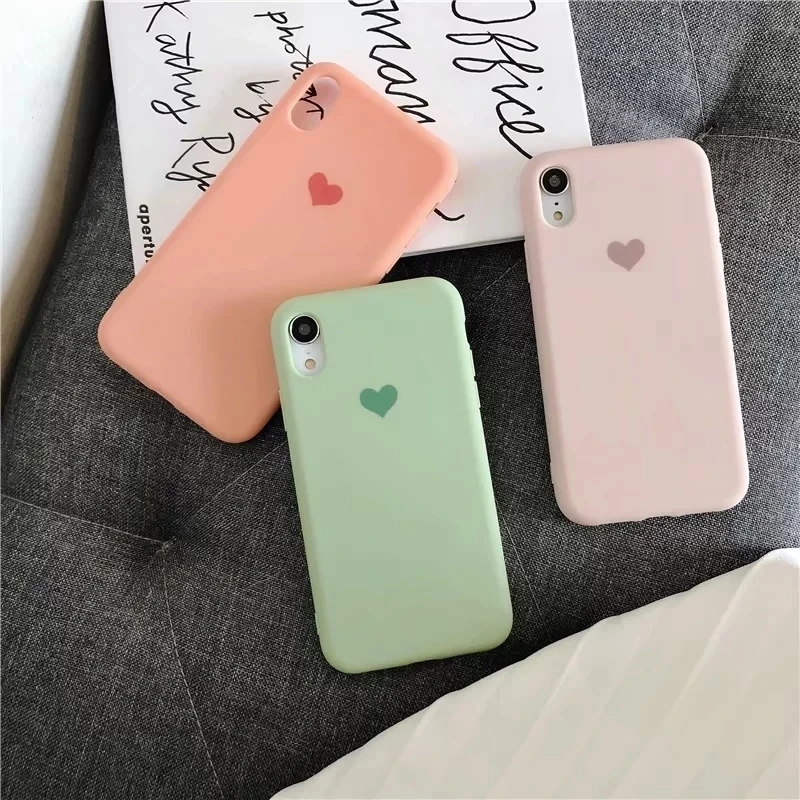For IPhone X XR And IPhone 6s 6 7 8 Plus 6Plus 7Plus 8Plus Cute Candy NO Logo Cover 2019 Original Liquid Soft TPU Silicone Case 