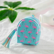 BONAMIE Фламинго Женский Детский кошелек для девочек держатель для ключей милый кожаный кошелек чехол прекрасный мини кошелек для мелочи Кошелек для монет подарок