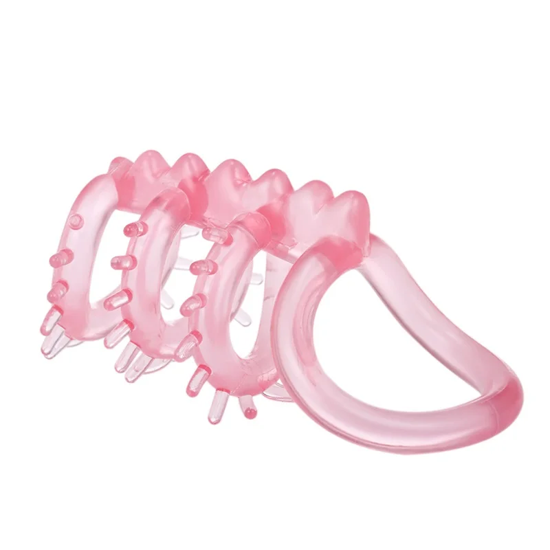 4-Liquid-Silicone-Penis-Ring-Flexible-Cock-Ring-Penis-Extender-Sleeve-Reusable-Delay-Ejaculation-Male-Adult-Sex