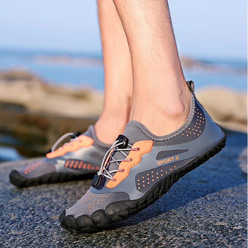 Летняя мужская водонепроницаемая обувь быстросохнущие женские дышащие не скользящие кроссовки для плавания пляжные спортивные мужские туфли унисекс