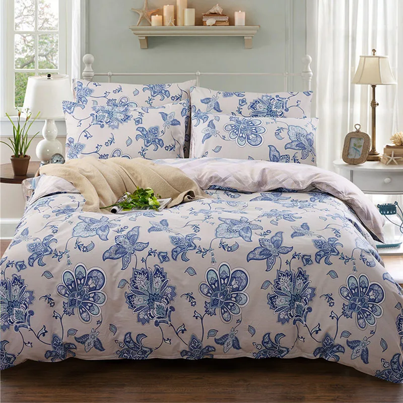 

100% Cotton Bedding Set Twin Full Queen King Size Home Textiles Soft Duvet Cover Pillow Cases Palace Bedclothes Bed Cover