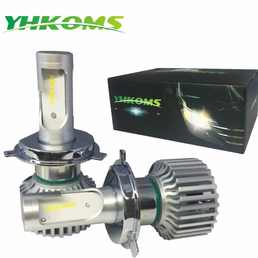 YHKOMS Car Headlight H4 H7 LED 9005 HB3 9006 HB4 H8 H9 H11 80W 8000LM Auto