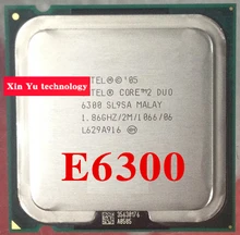 Garantia de vida Core 2 Duo E6300 1.86 GHz 2 M 1066 Dual Core CPU soquete LGA 775 pino de processamento de computador