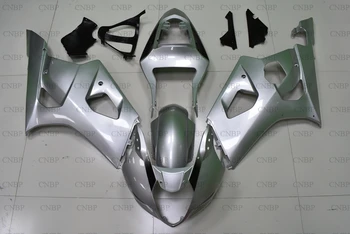 

for Suzuki GSXR1000 2003 - 2004 K3 Bodywork GSX-R1000 04 Fairings GSX-R1000 2003 Silver Black Bodywork