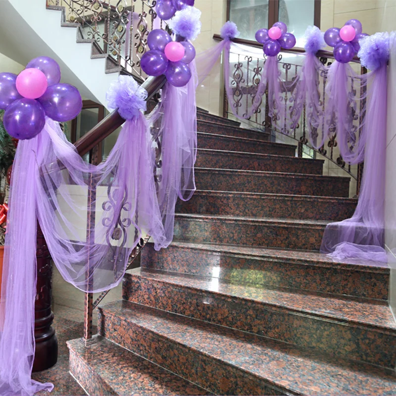 Purple Curtains Wedding Mantle Decorative Stretch Fabrics Stage