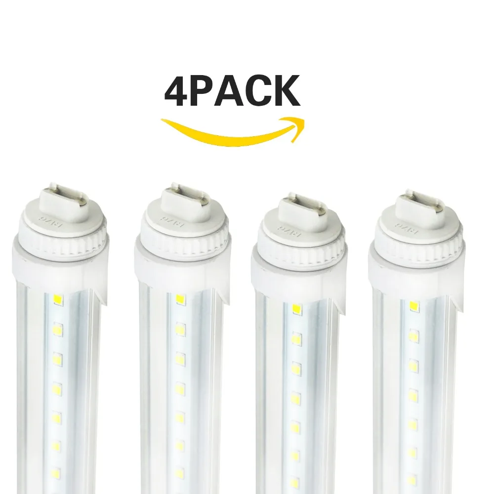 

4 Pack 120cm 20W T12 LED Lamp LED 4FT Tube Light Bulb Straight Fluorescent 5500K 2835 Chip 1200mm LED Light Cool White office