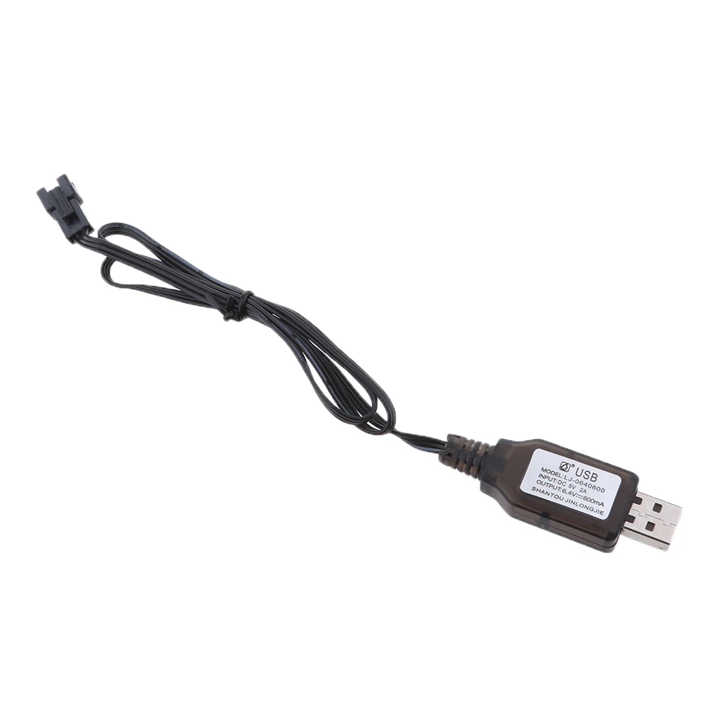 Universal 6.4V USB to SM 3Pin Lithium Battery RC Toy Drone Charging Cable Remote Control Toys, Aircraft, Drone, Quadcopter