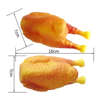 

TFBC-Dog Toys Simulation Silicone Roasted Chicken Tooth-resistant Teeth Pet Training Interactive Sounding Toys Biting Toys Pet