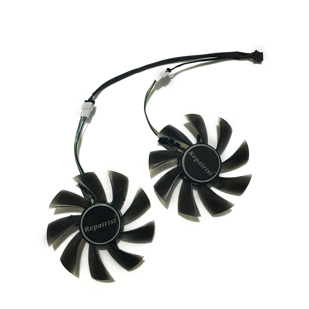 2 шт./компл. 85 мм Диаметр Графика карты вентилятор RX570 RX 570 GPU кулер для его IceQ X2 Turbo 4