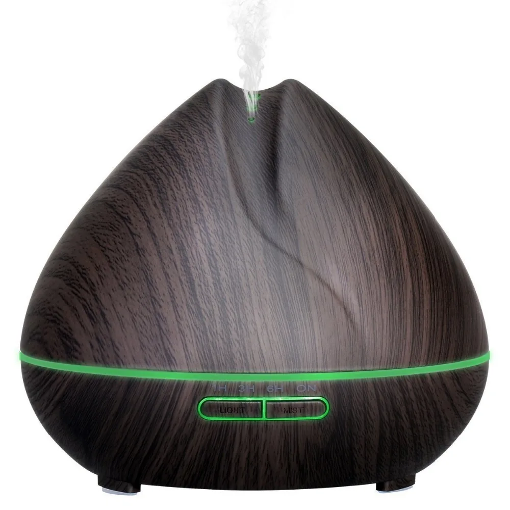 

400ML 11W Aroma Essential Oil Diffuser Ultrasonic Air Humidifier With 4 Timer Setting and 7 Changing Color LED Light