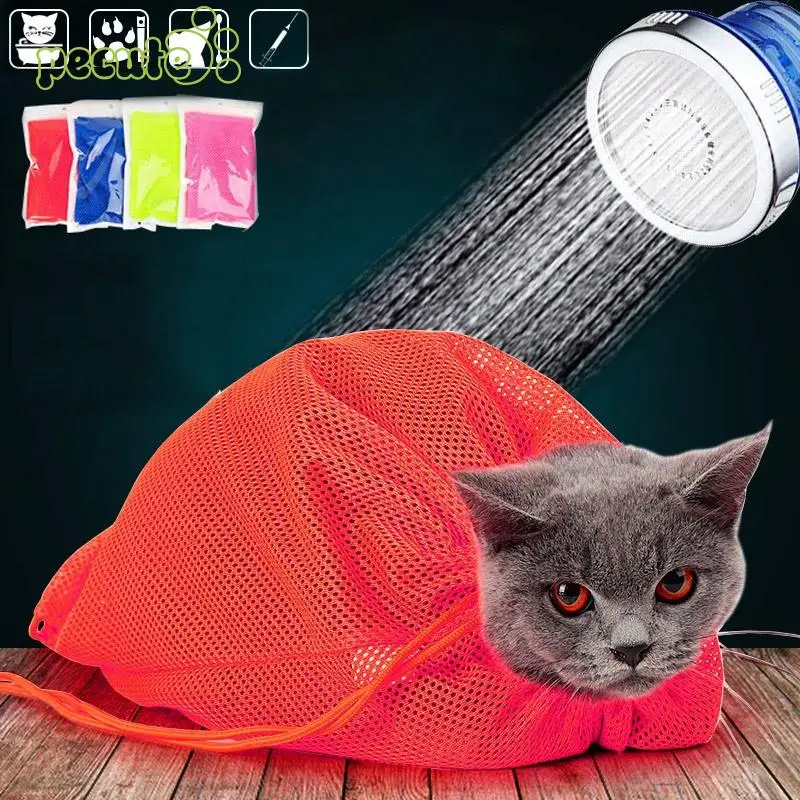 

Net Bag Cat Mesh Blue Yellow Nails Catbathingmeshbag Beauty Products