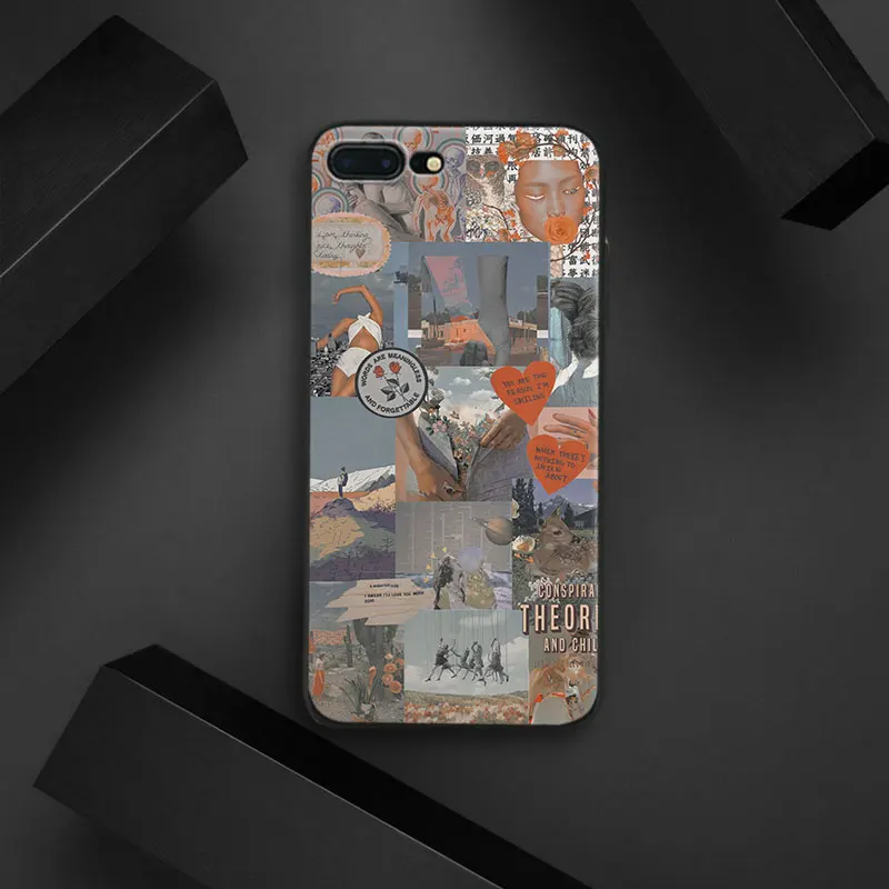 

Vintage 80s poster Collages Art Tpu Soft Silicone Phone Case Cover Shell For Apple IPhone 5 5s SE 6 6s 7 8 Plus X 10