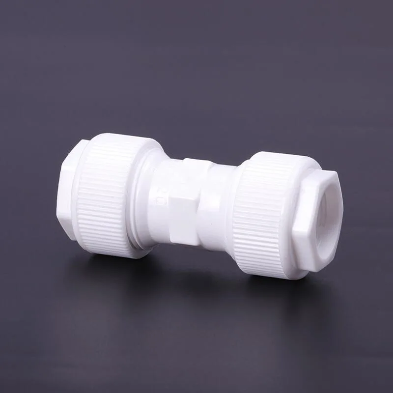 Quick Connector 20MM PPR pipe through fittings POM Screw Water Pipe