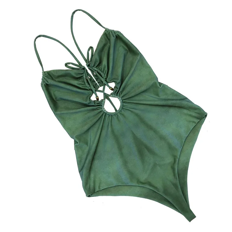 Fashion 2019 New One Piece Swimsuit Sexy Women Swimwear Monokini Girls Swimwear Sexy Swimsuit Summer Solid BikiniS #5J11 (9)