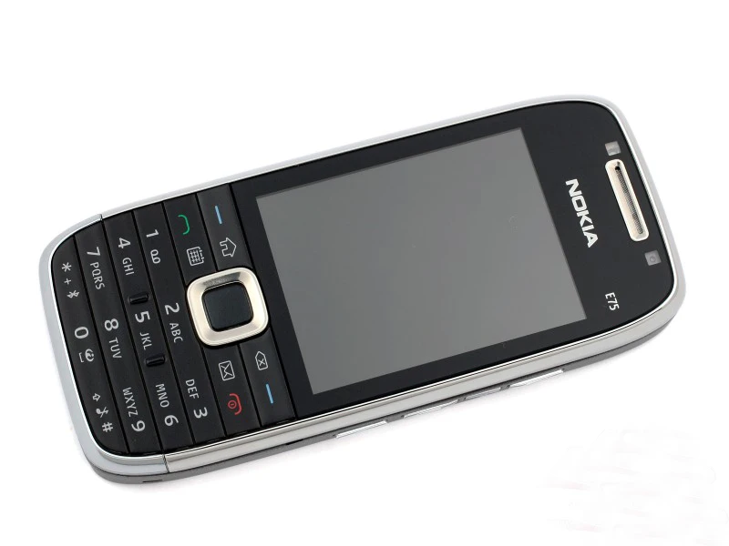 E75 разблокированный мобильный телефон Nokia E75 Slide 2,4 дюймов GSM 3g Symbian с A-GPS Bluetooth wifi FM