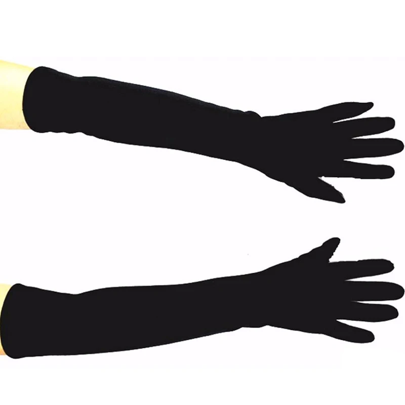Женские вязаные перчатки длиной 48 см из хлопкового материала, удлиненные до локтя, с бархатной подкладкой, теплые, для весны и осени, специальное предложение