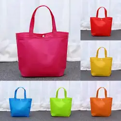 Складные многоразовые сумки-тоут для женщин унисекс большие нетканые продуктовые 1 шт. модные рюкзаки Экологичные хозяйственные сумки