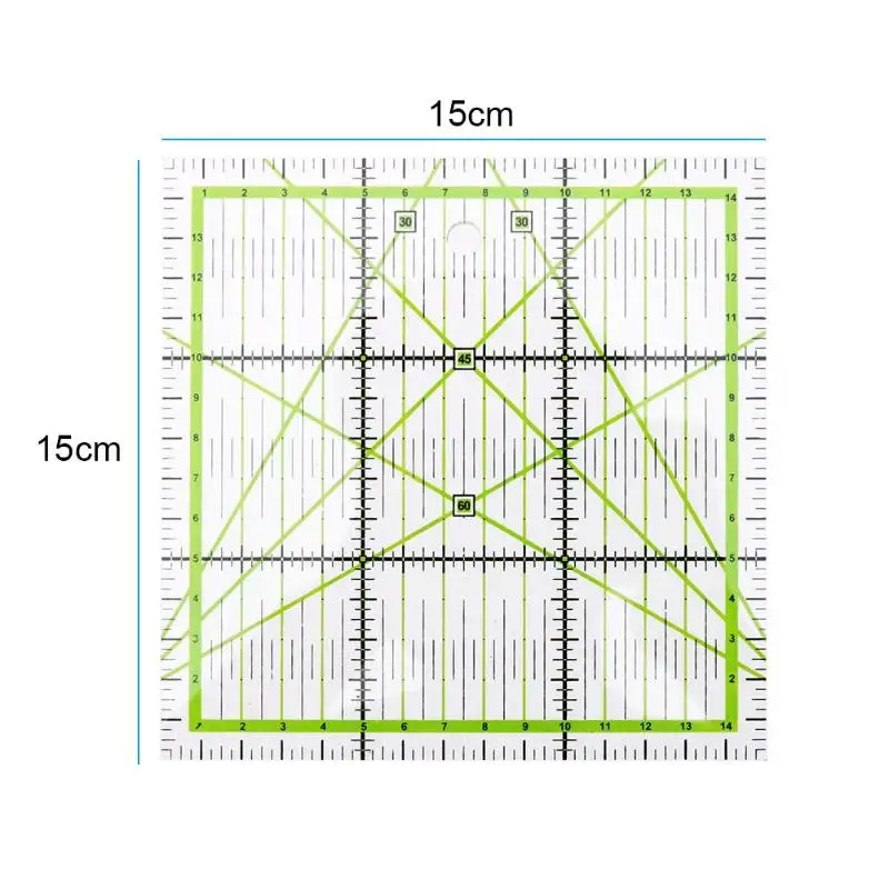 1PC DIY Hand Tool Patchwork Ruler Square Fan Shape Tailor Yardstick Cloth Cutting Rulers Sewing Arts Craft DIY Sewing Tools