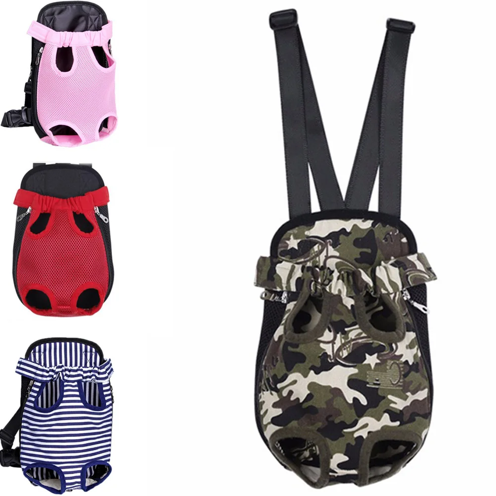 Dog Carrier Backpack Lightweight Mesh Camouflage Colorful Travel Products Breathable Shoulder Bags for Small Dog Cats Chihuahua 