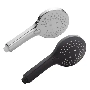 

5 Inch Electroplated Handheld Water-saving Pressurized Bath Shower Head ABS Silver / Black Bathroom Sprinkler
