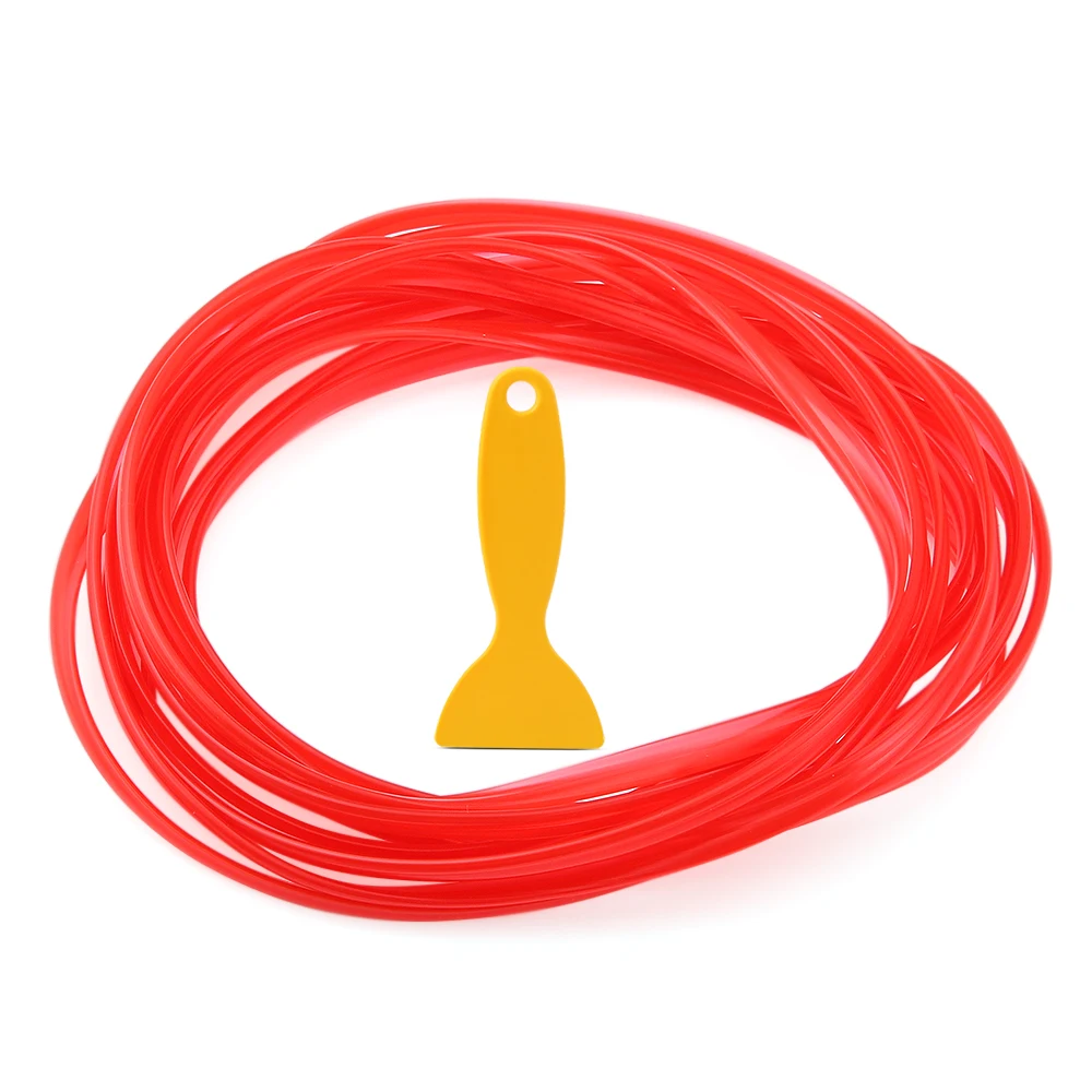 5 м автомобильный Стайлинг брендовые наклейки и Наклейки интерьерные декоративные 3D нитки наклейки декоративные полосы на автомобильные аксессуары - Цвет: Red