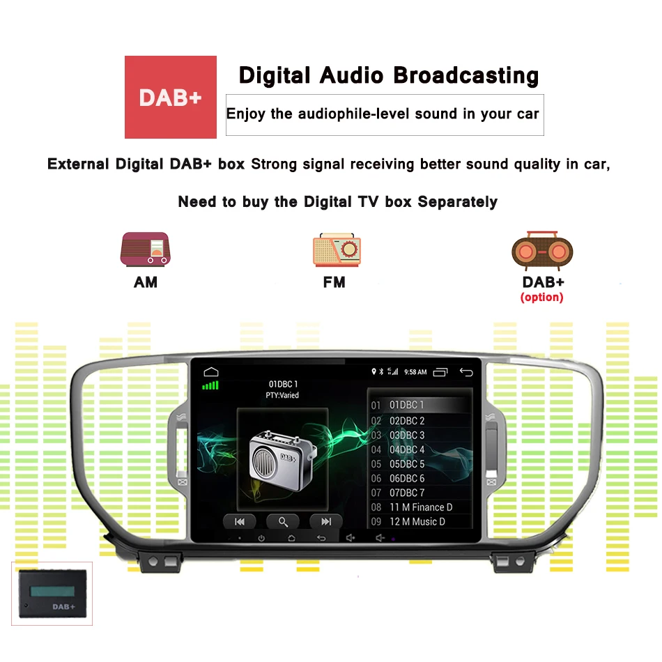 Best 9 inch octa core 1024*600 Android 8.0Car DVD Gps player for KIA sportage 2016 2017 car radio stereo gps navigation system 3