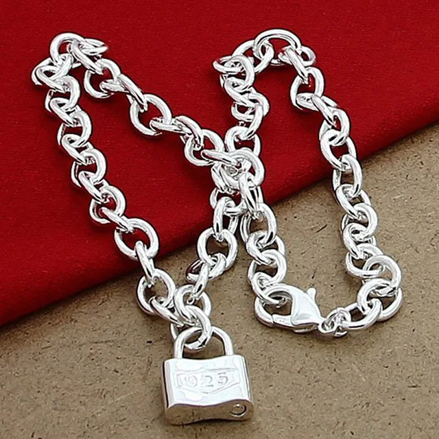 Collares con colgante cuadrado de plata 925, cadena con dijes para hombres y mujeres, collar gargantilla, joyería de alta calidad Collares con colgante cuadrado de plata 925, cadena con dijes para hombres y mujeres, collar gargantilla, joyería de alta calidad