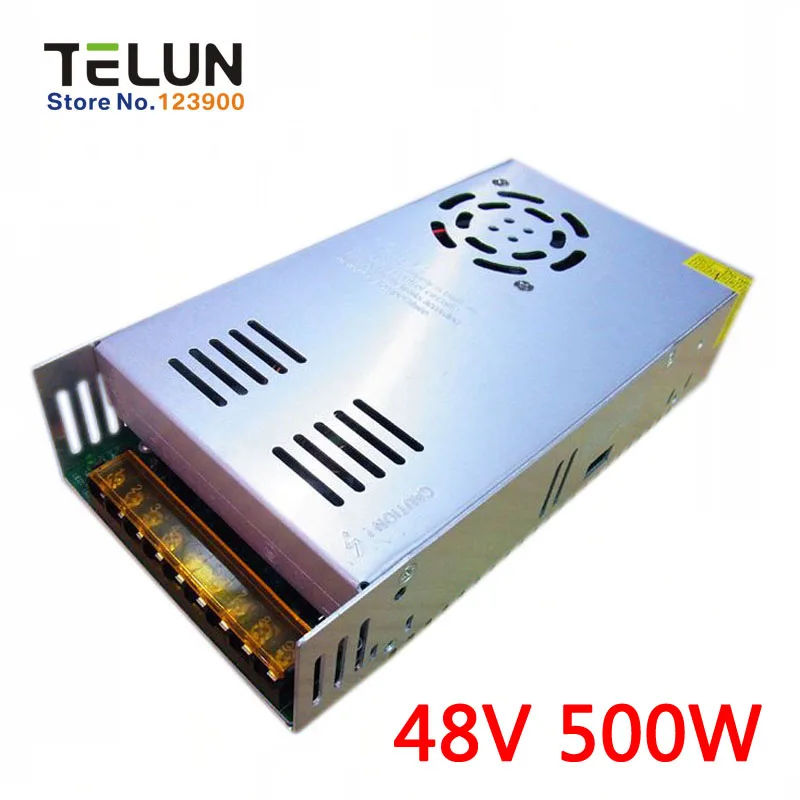 

Free Shipping DC48V 500W 10A AC220V or 110V to 48V DC Regulated Transformer Switching Power Supply Battery Charger power adapter