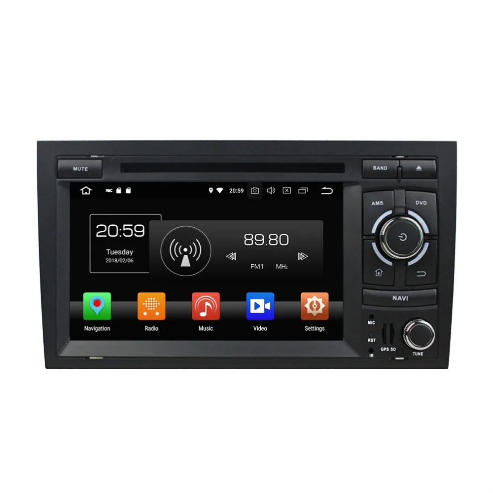 Android 8,0 Octa Core " автомобильный мультимедийный DVD gps головное устройство для Audi A4 S4 RS4 2002-2008 Оперативная память USB с обезьянкой USB Зеркало-link