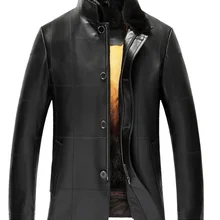 Мужской золотой мех норки с подкладкой пальто из овчины Роскошная Одежда из настоящего меха для мужчин Romovable норковый пуховик с меховым воротником на заказ(TJ10