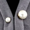 Promo Brooch-Pins Simulation-Pearl Gold Large Women Wedding-Jewelry-Accessories Double-Head 32848755736